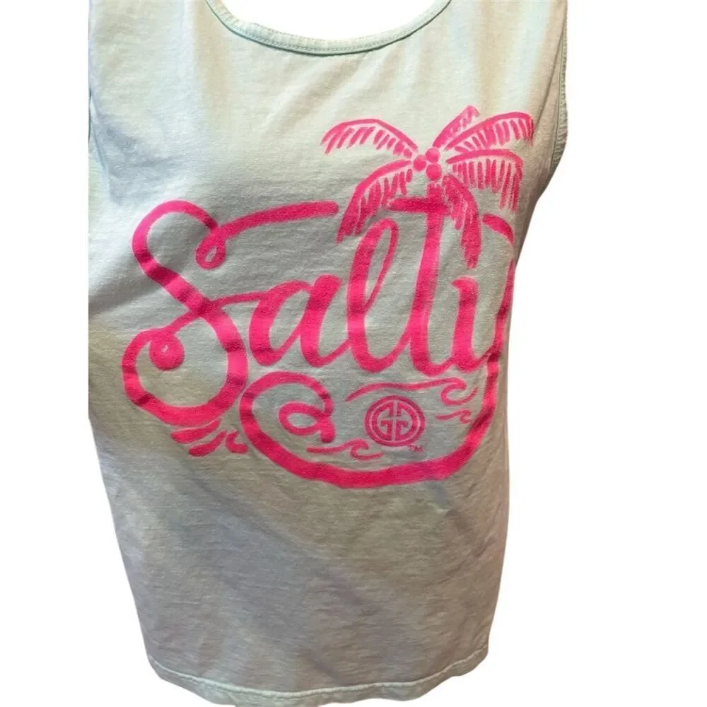 *3/$15 Girly Girl Women's Sleeveless Green Tank Top Size M Casual Summer - Picture 2 of 8